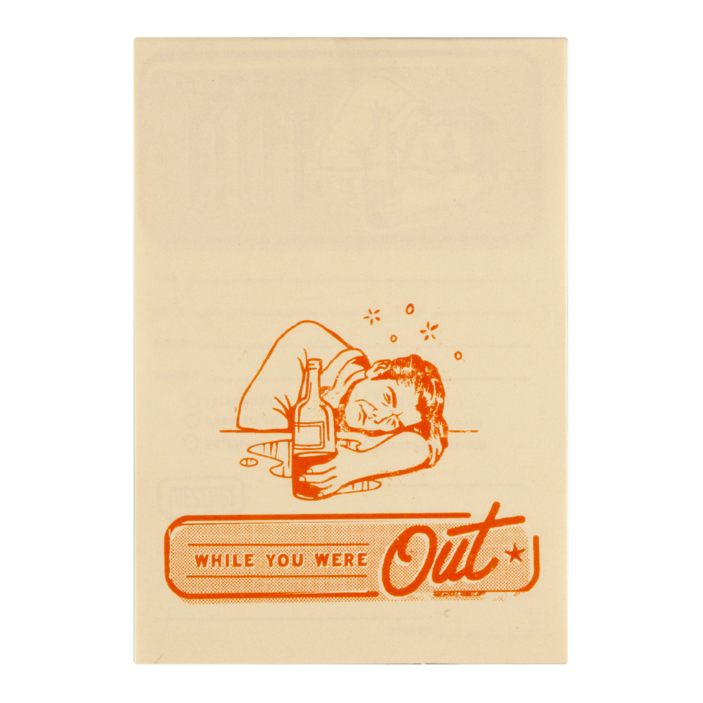 The Red while you were out memo pad