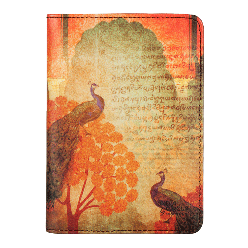 Sunset Peacocks Passport Cover