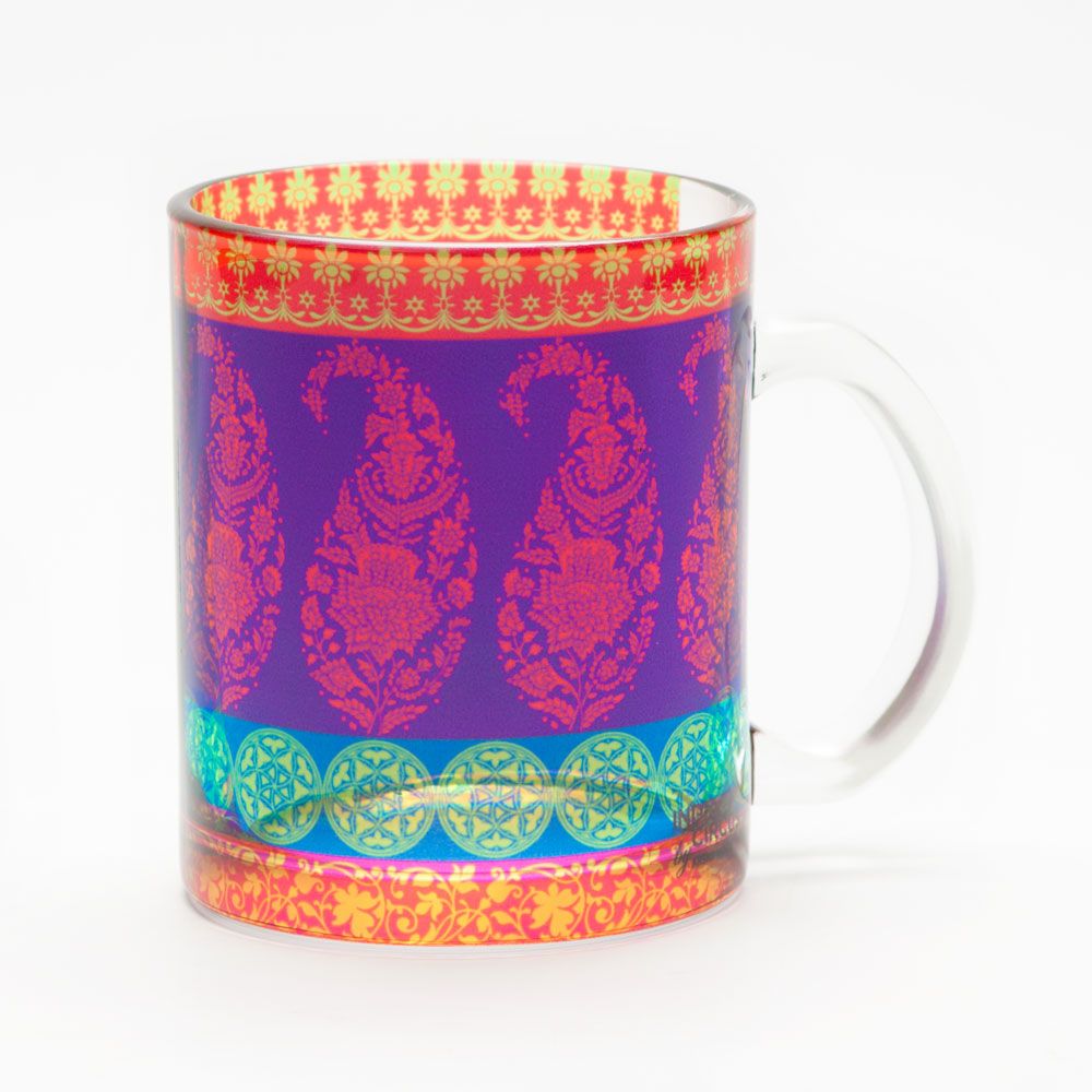 Motif Cachemire Glass Mug