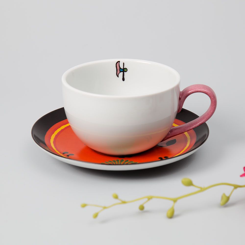 Flaming Passion Cup and Saucer