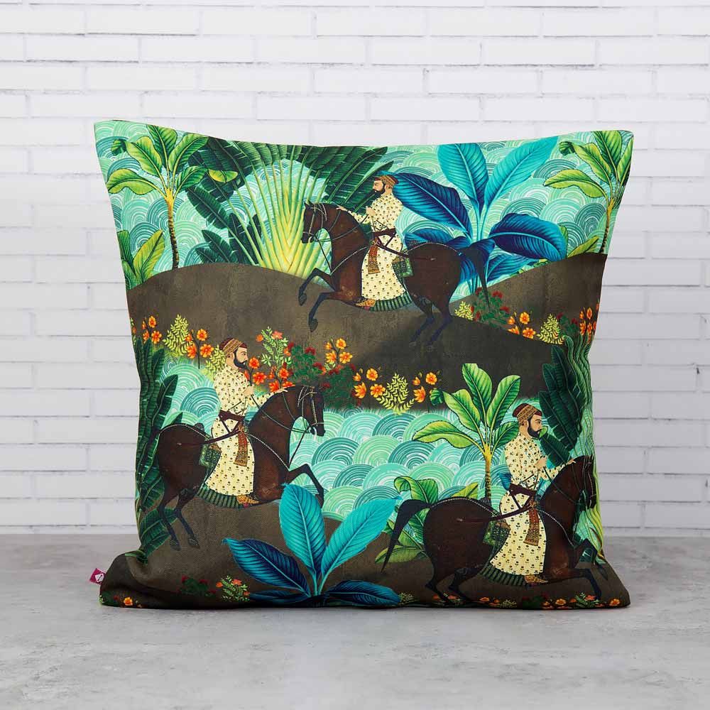 Tropical Exotica Poly Canvas Cushion Cover