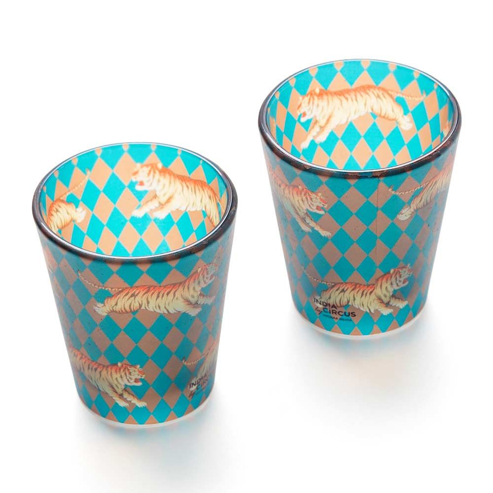 Obscure Ochre Frosted Shot Glasses (Set of 2)