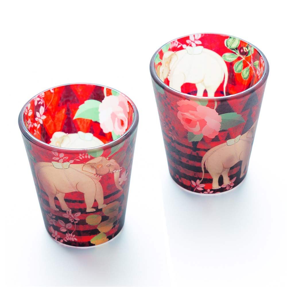 Accord of the Forest Frosted Shot Glasses (Set of 2)