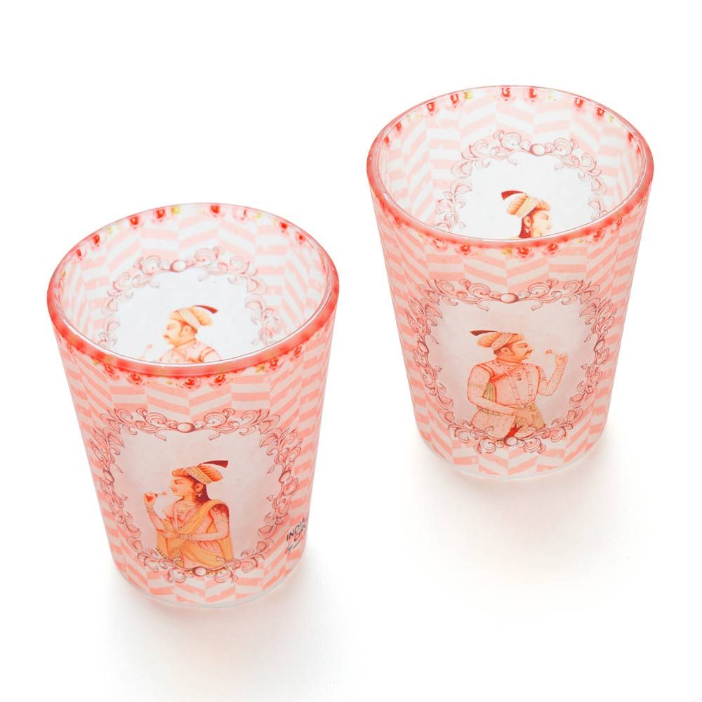 Mughal Corridors Frosted Shot Glasses (Set of 2)