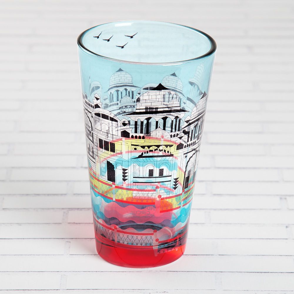 Castle of Living Waters Glass Tumbler