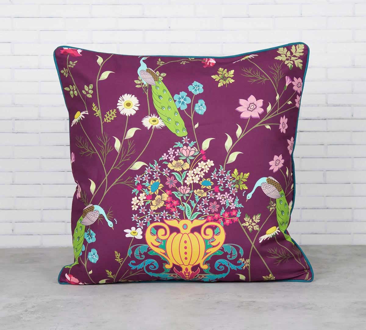 Enchanted Yield Satin Blend Cushion Cover