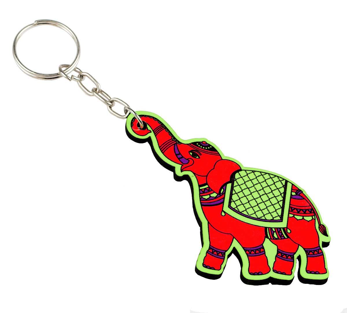 Funky Elephants Keychain