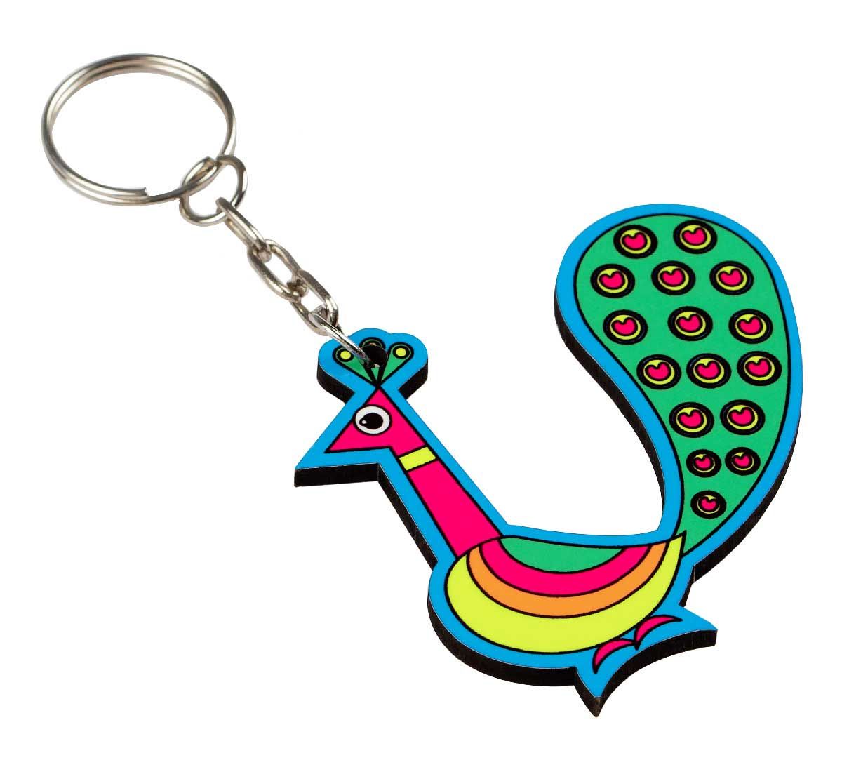 Perky Peafowl Keychain
