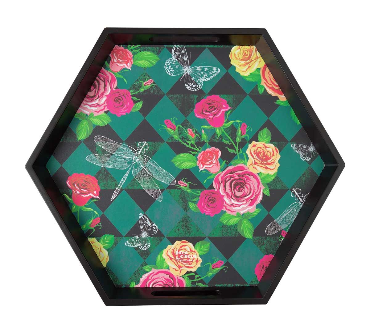 India Circus Floral Flutter Tray