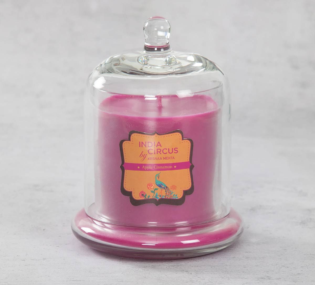 India Circus Apple Cinnamon Glass Jar Scented Candle