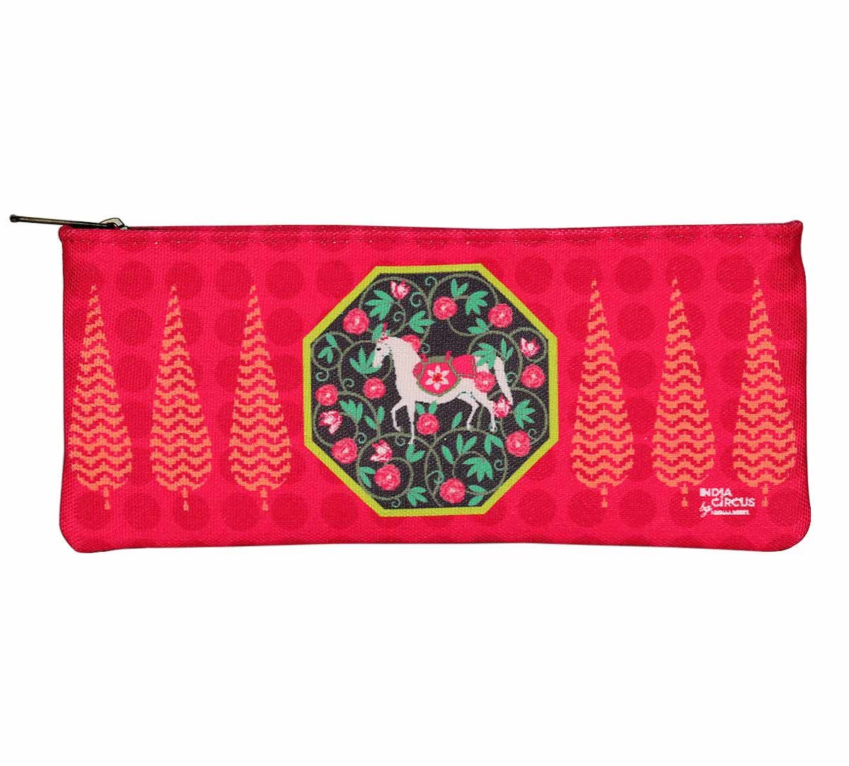 India Circus Conifer Stallion Reiteration Small Makeup Pouch