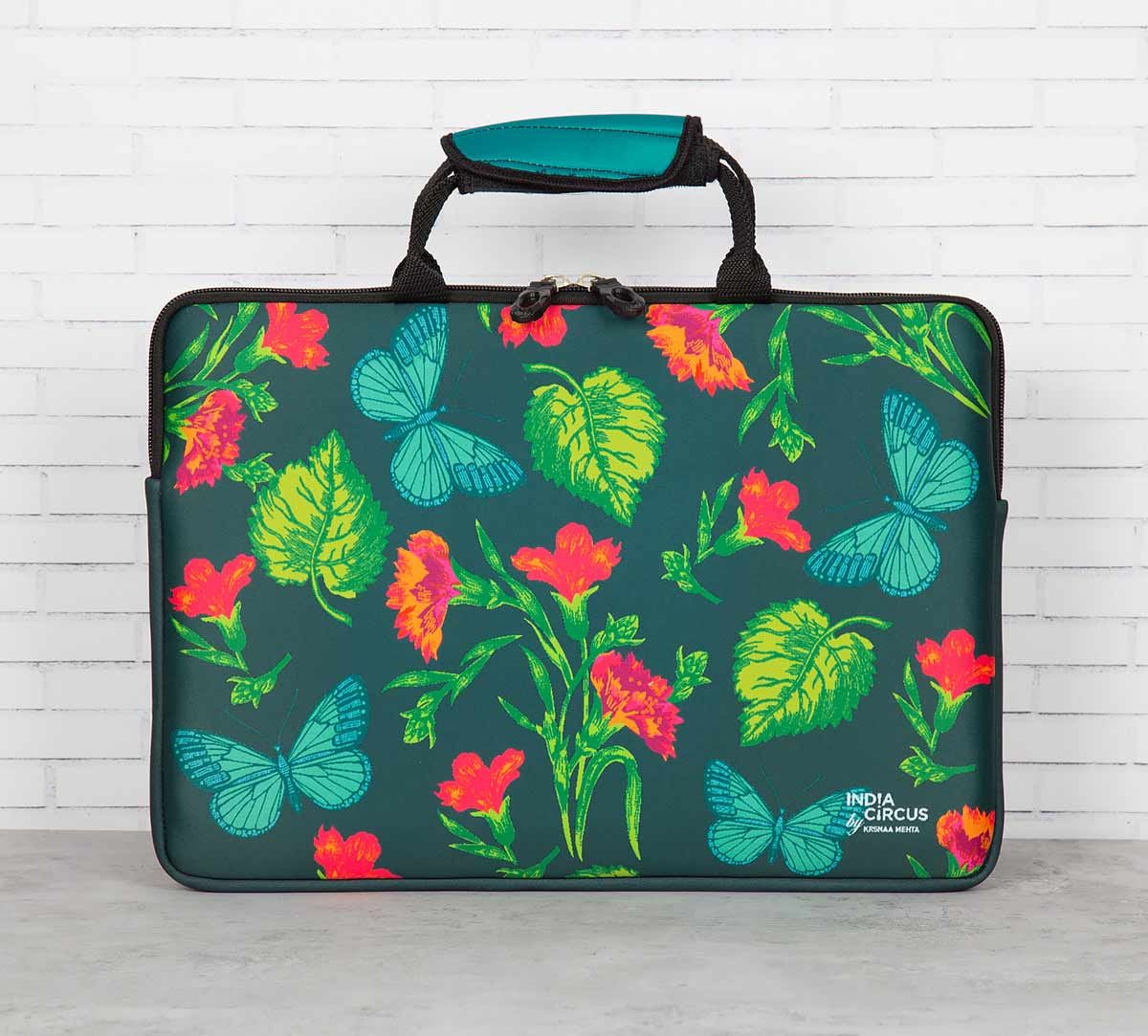 India Circus Fluttering Extravagance Laptop Sleeve and Bag