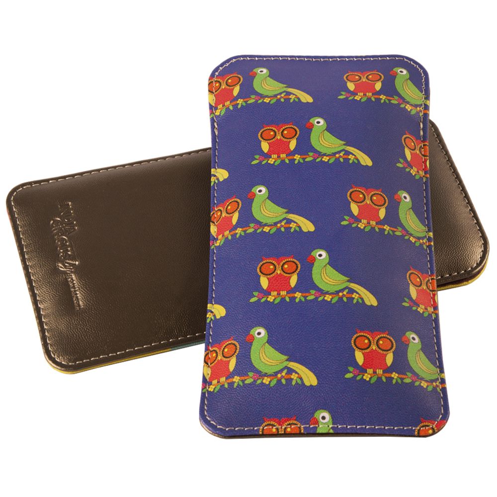 Funky Owl & Parrot Spectacle Case