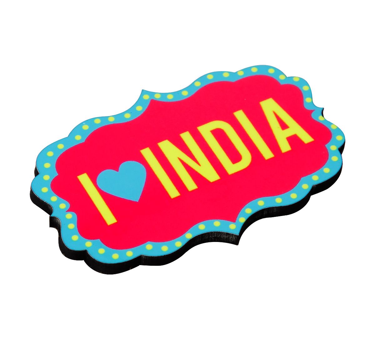 I Heart India MDF Fridge Magnet