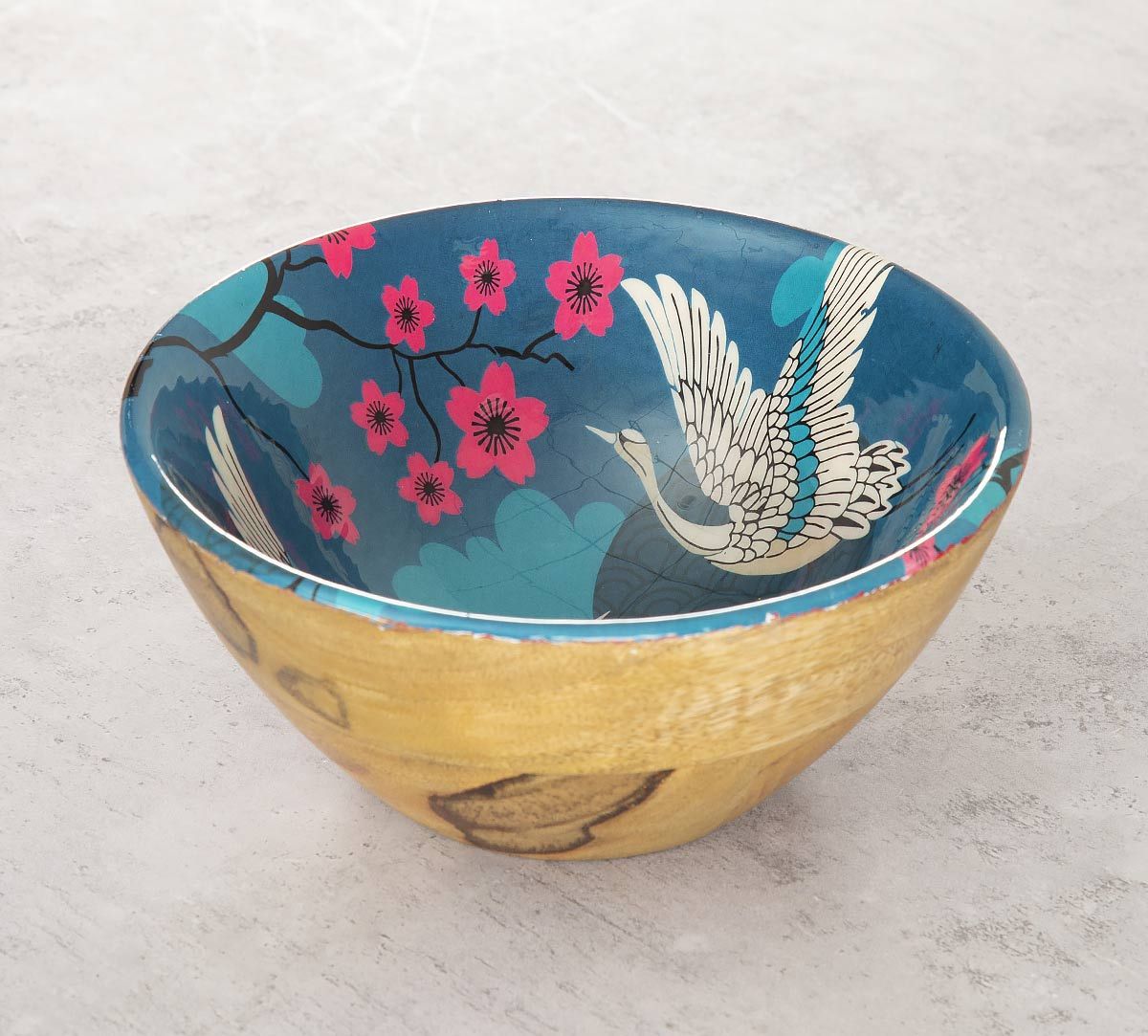India Circus Aerial Moments Wooden Bowl