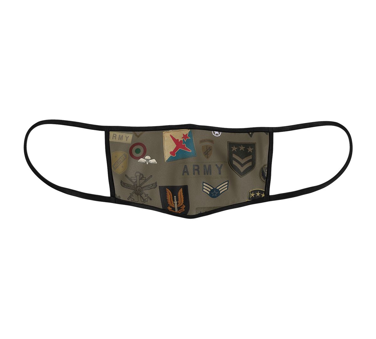 India Circus Army Badges Rush Protective Face Mask