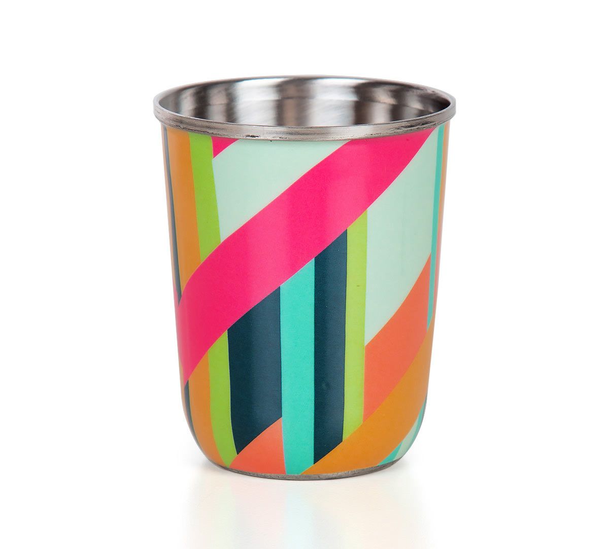 India Circus Arrow Exposition Steel Tumblers Set of 2