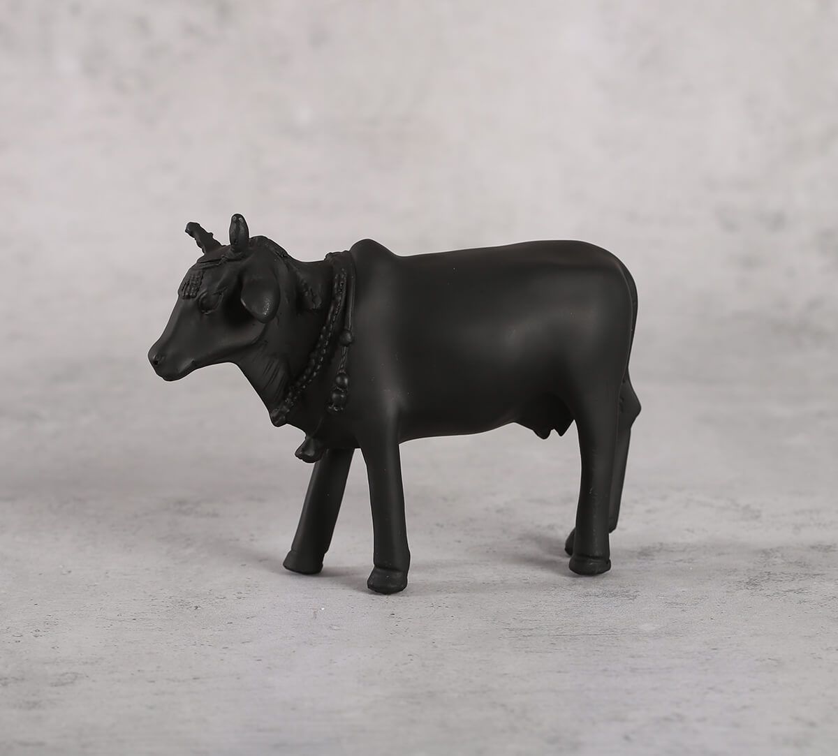 India Circus Black Beauty Cow Figurine