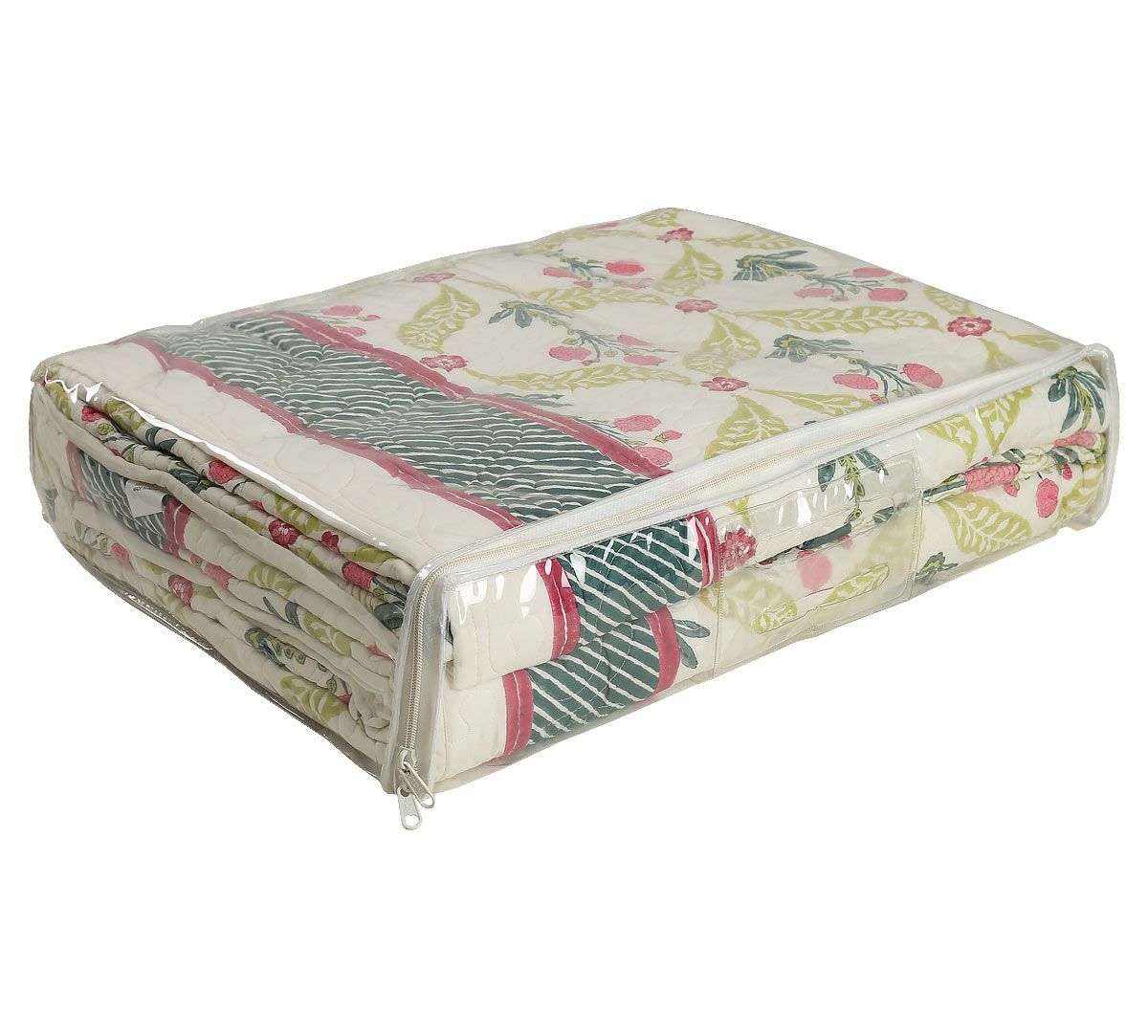 India Circus Blooming Dahlia Quilted Bed Cover Set