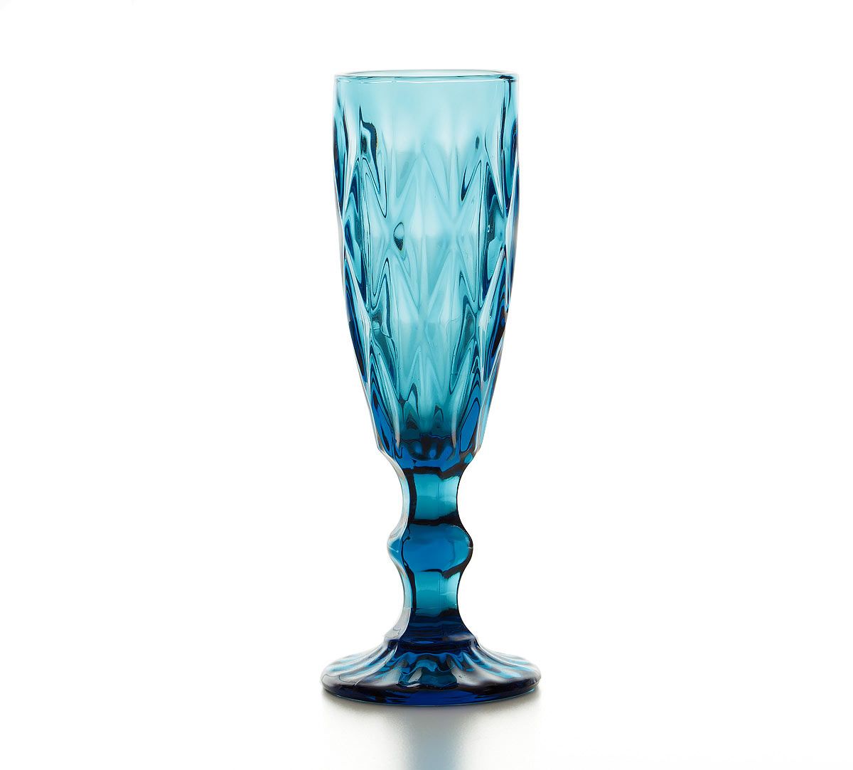 India Circus Blue Sainte Champagne Glass
