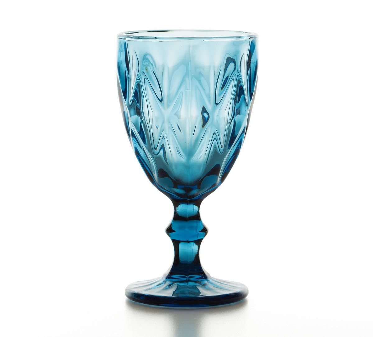 India Circus Blue Sainte Wine Glass