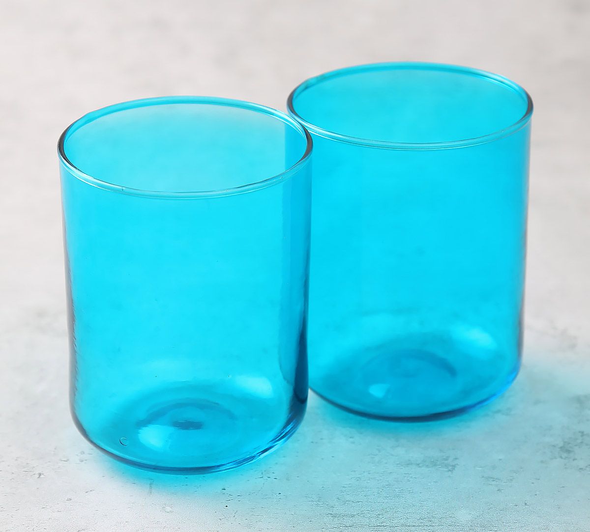 India Circus Blue Water Glass (Set of 2)