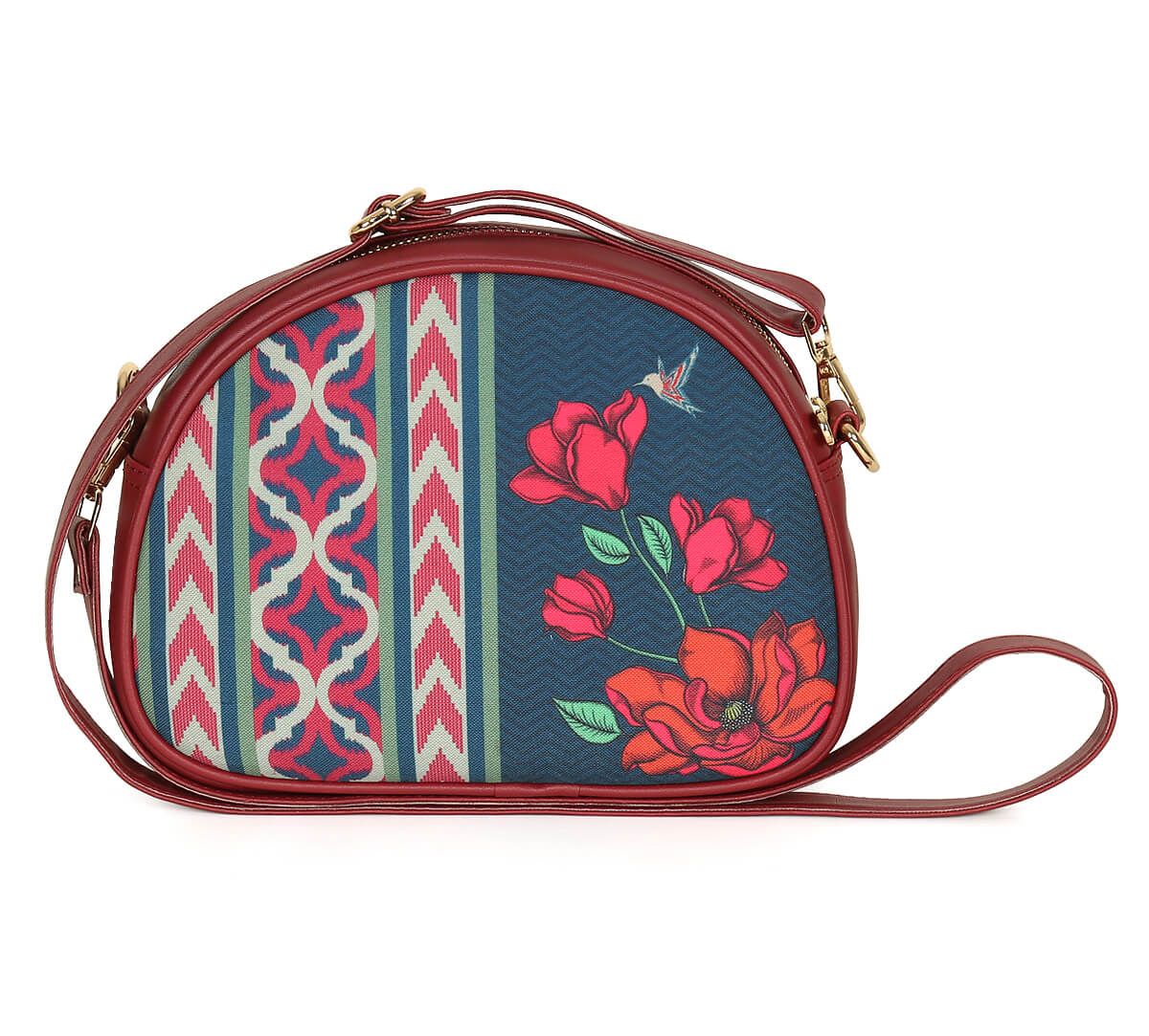 Branded Womens Vertical sling Bag Jute Crossbody handbag shoulder bag purse   Adjustable Vegan Leather Strap