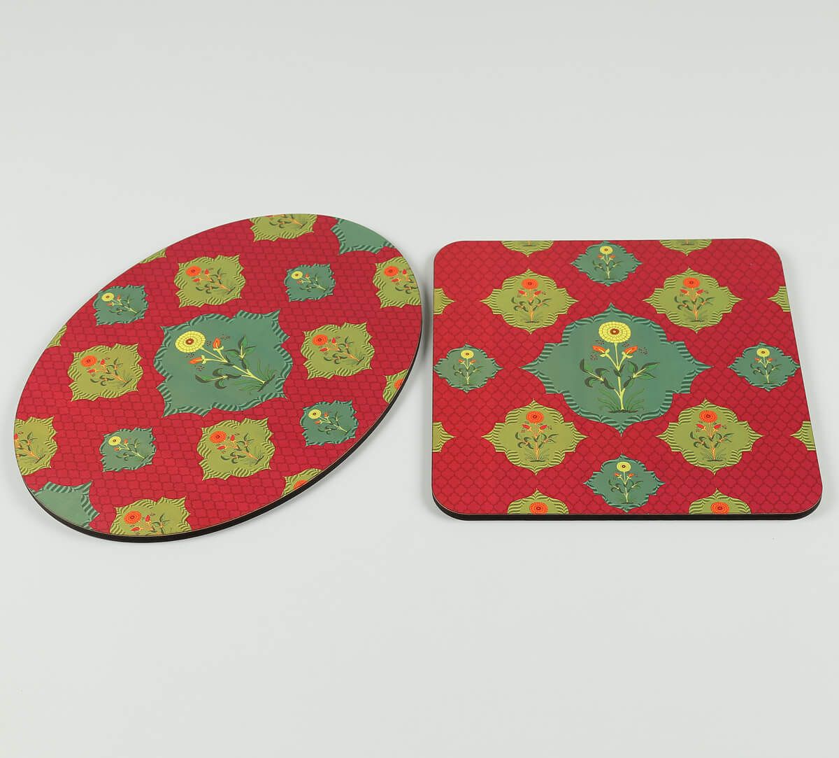 India Circus by Krsnaa Mehta Blossom Tales Trivet Set of 2