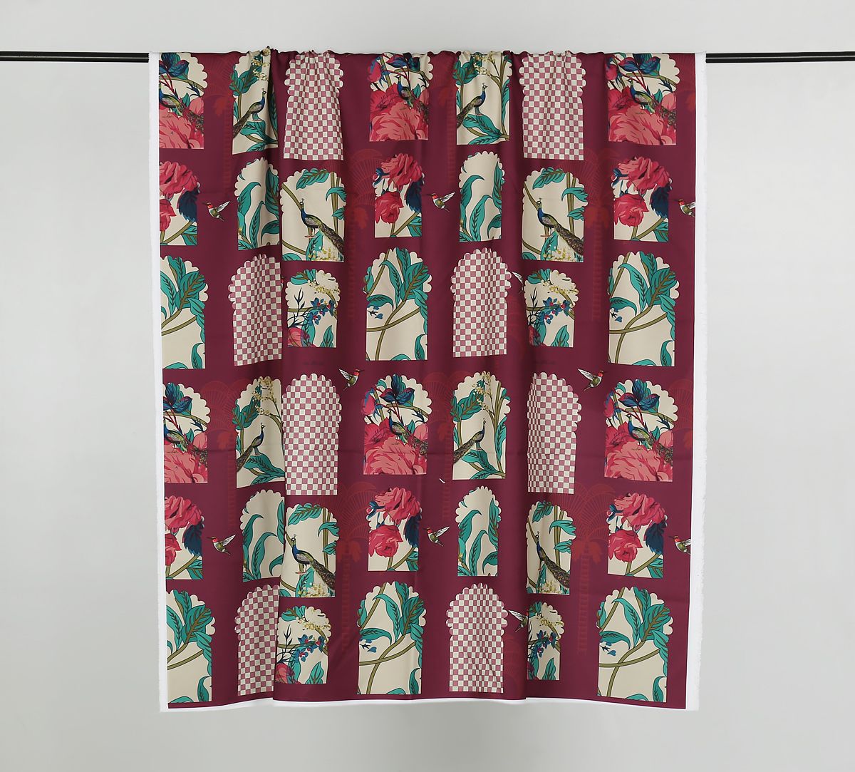 India Circus by Krsnaa Mehta Boysenberry Signature Windows Fabric