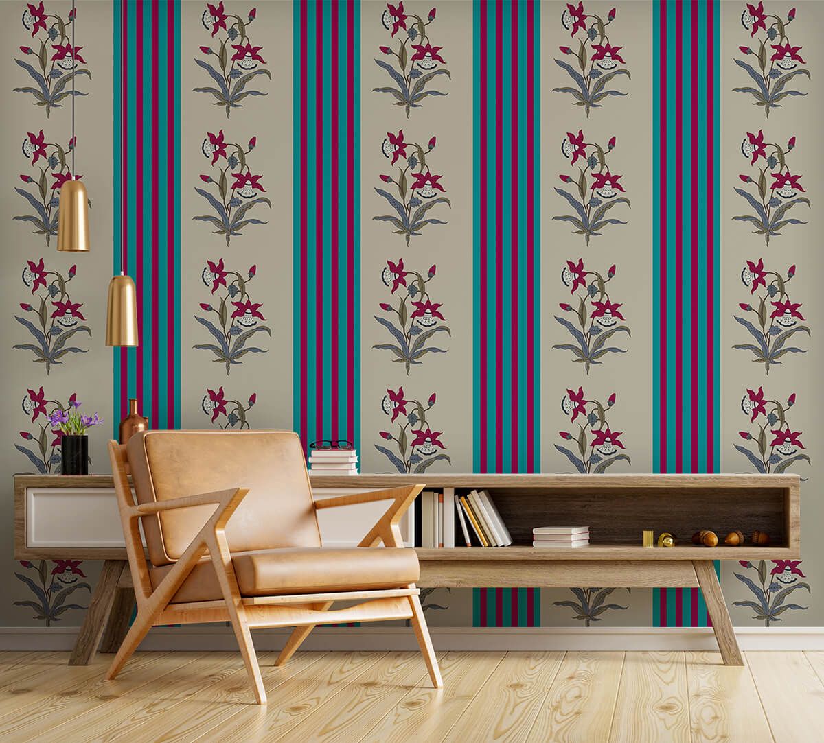 Radha Krishna Colorful Wallpaper for Your Home Wall - Magic Decor ®