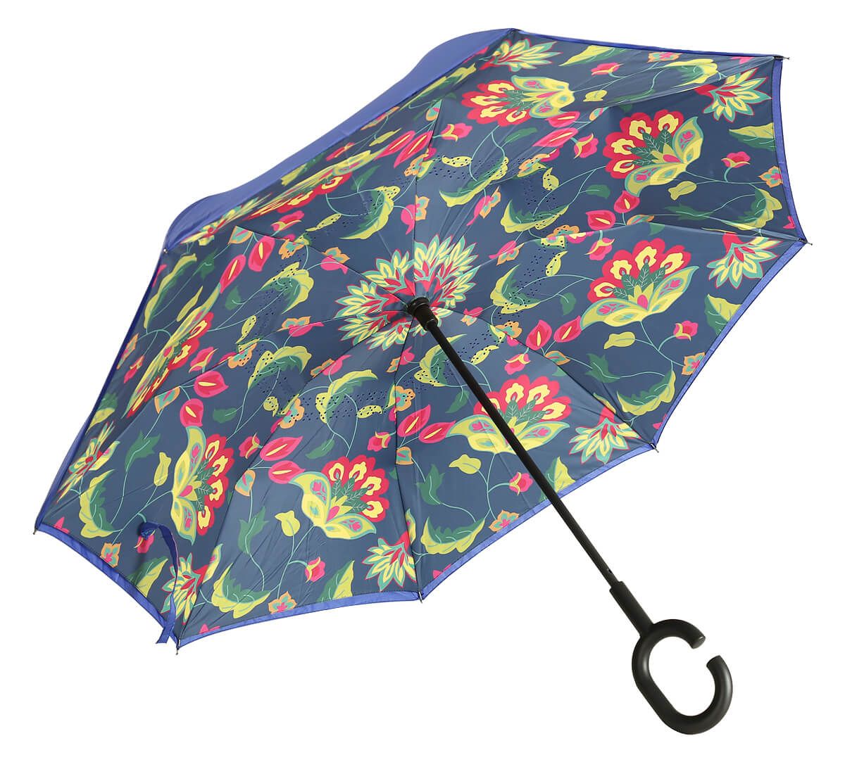 India Circus by Krsnaa Mehta Cyanic Pop Burst Reversible Umbrella