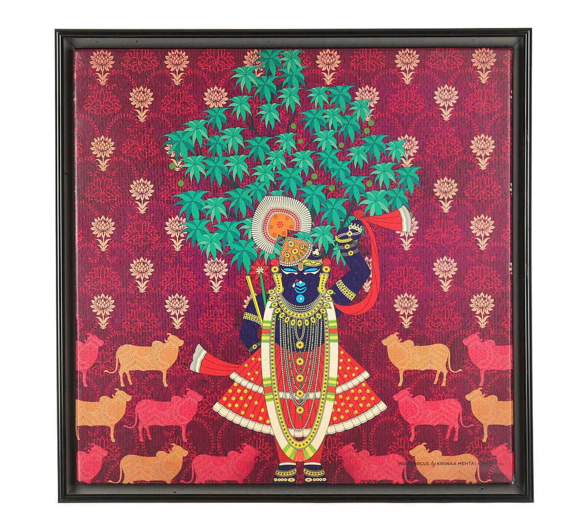 India Circus by Krsnaa Mehta Divine Harmony Floating Framed Canvas Wall Art