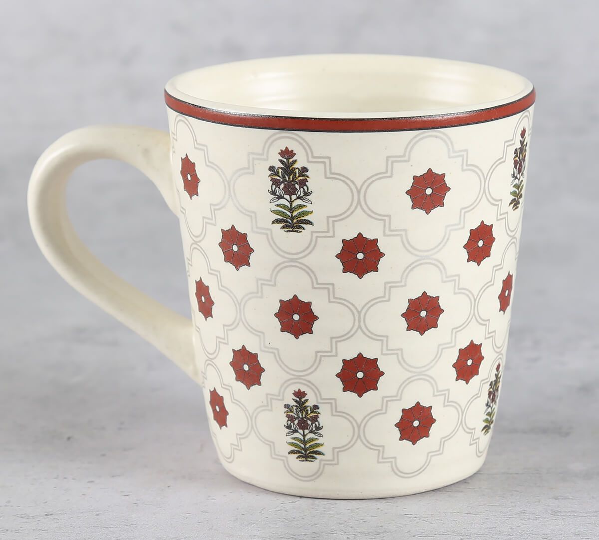 India Circus by Krsnaa Mehta Floral Lattice Coffee Mug