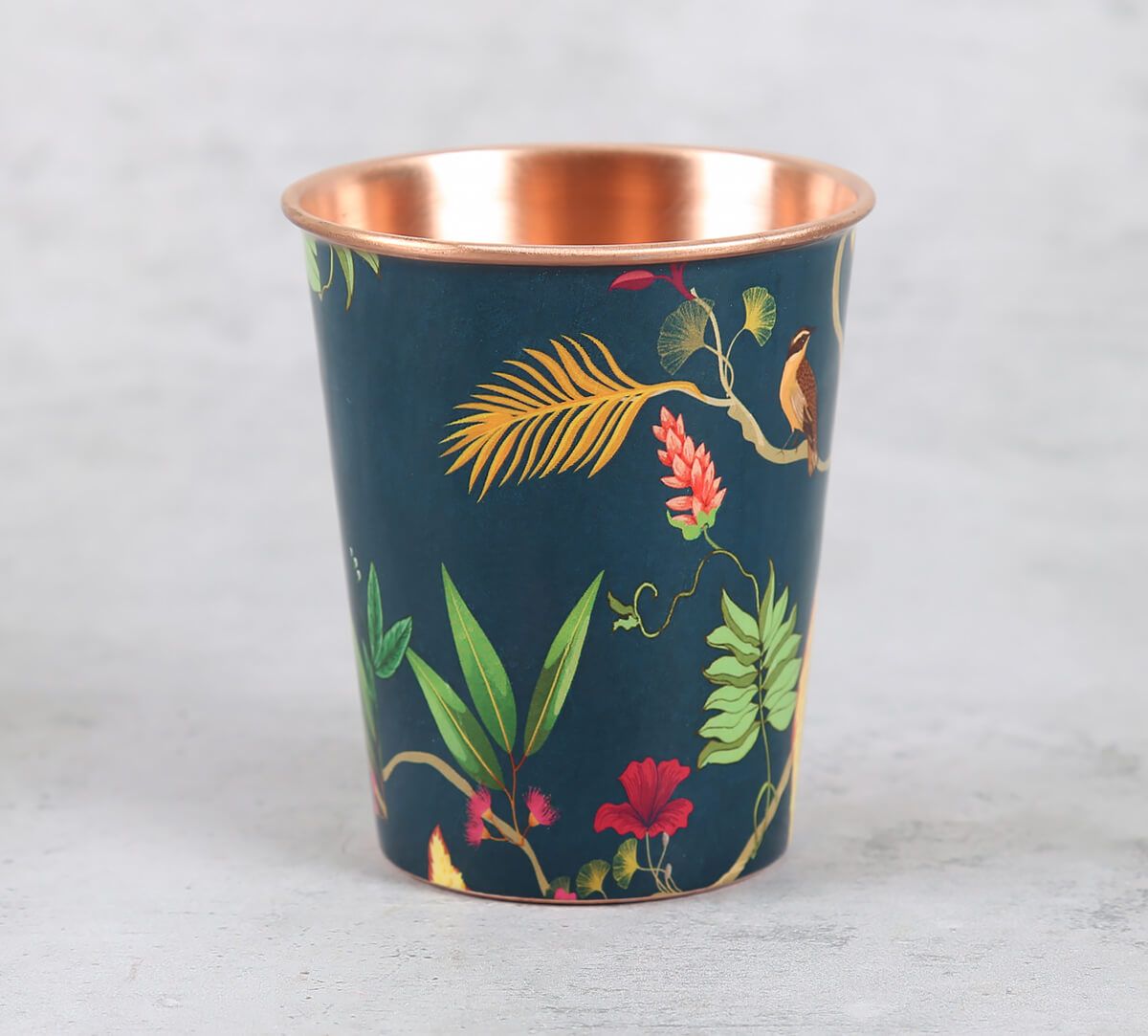 India Circus by Krsnaa Mehta Fronds and Florets Copper Tumbler Small