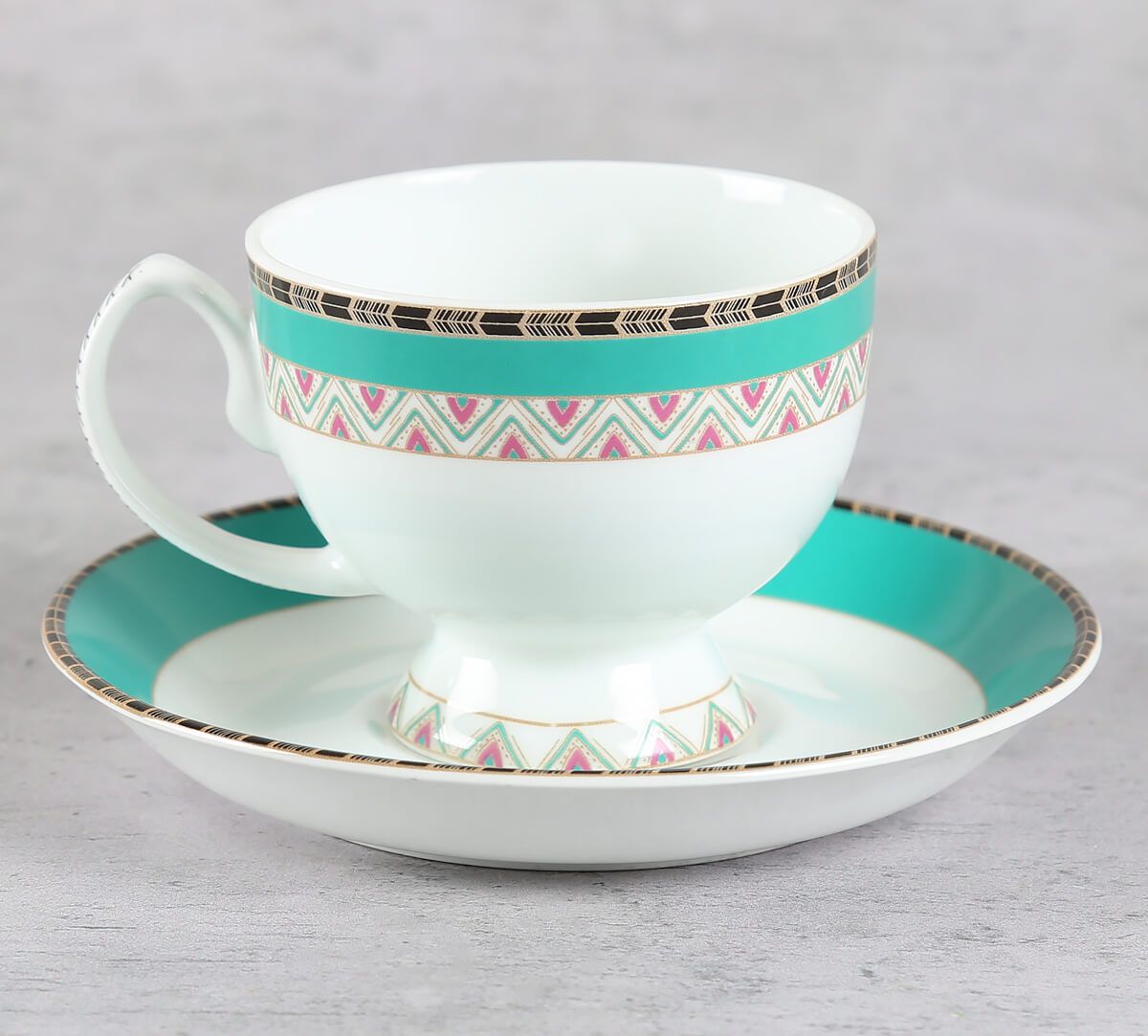 India Circus by Krsnaa Mehta Grace Artistry Cup and Saucer Set of 6