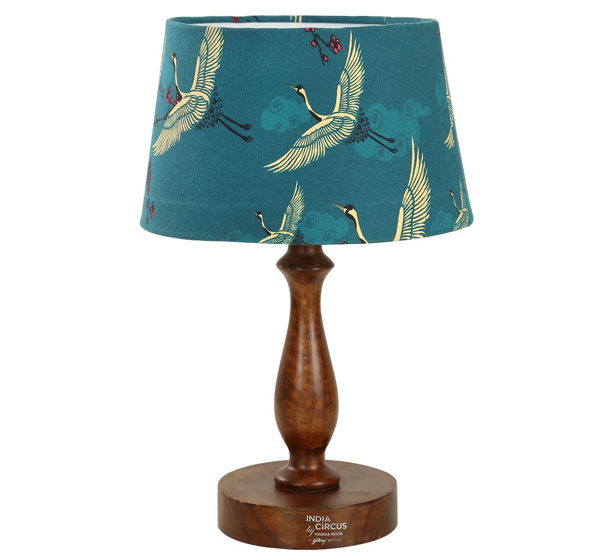 India Circus by Krsnaa Mehta Legend of the Cranes Drum Table Lamp