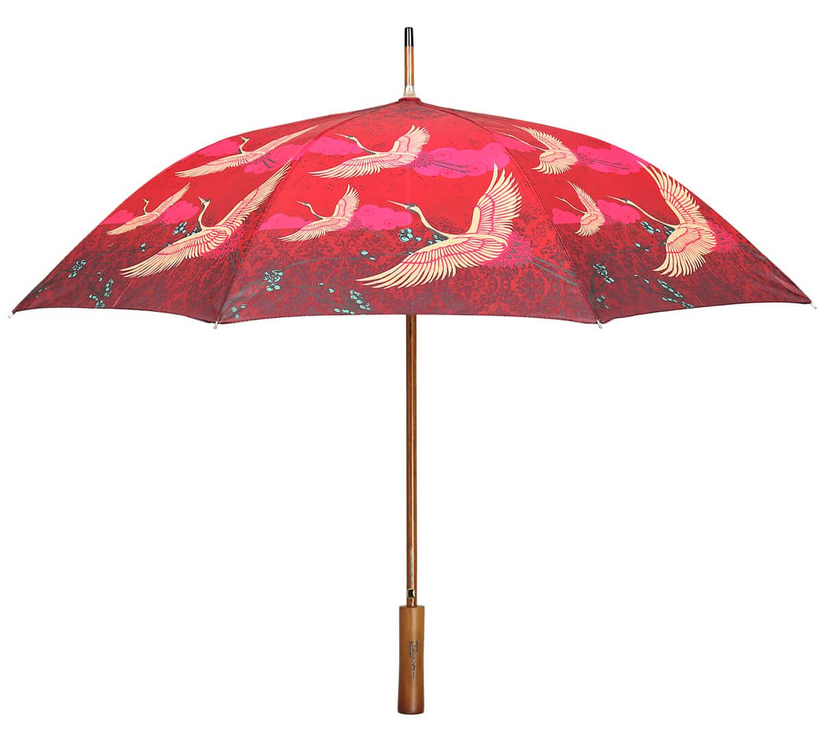 India Circus by Krsnaa Mehta Legend of the Cranes Long Umbrella