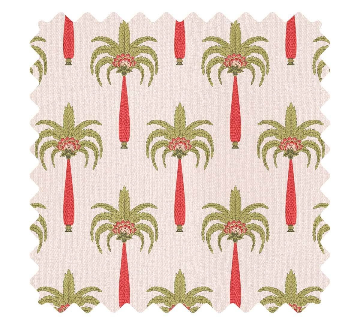 India Circus by Krsnaa Mehta Light Rose Island Palms Fabric