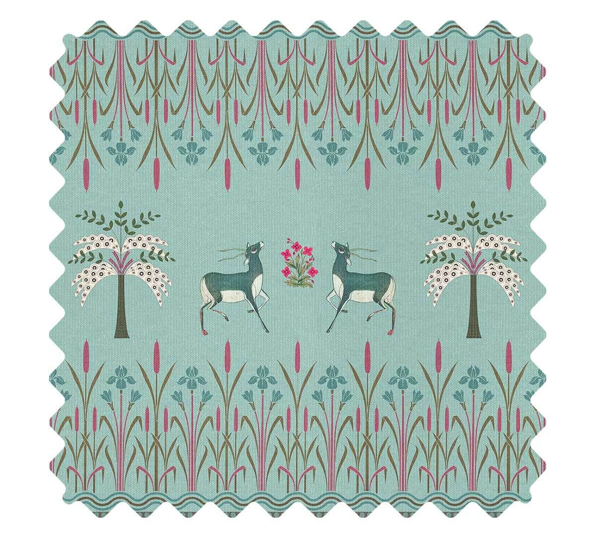 India Circus by Krsnaa Mehta Mirroring Deer Garden Fabric
