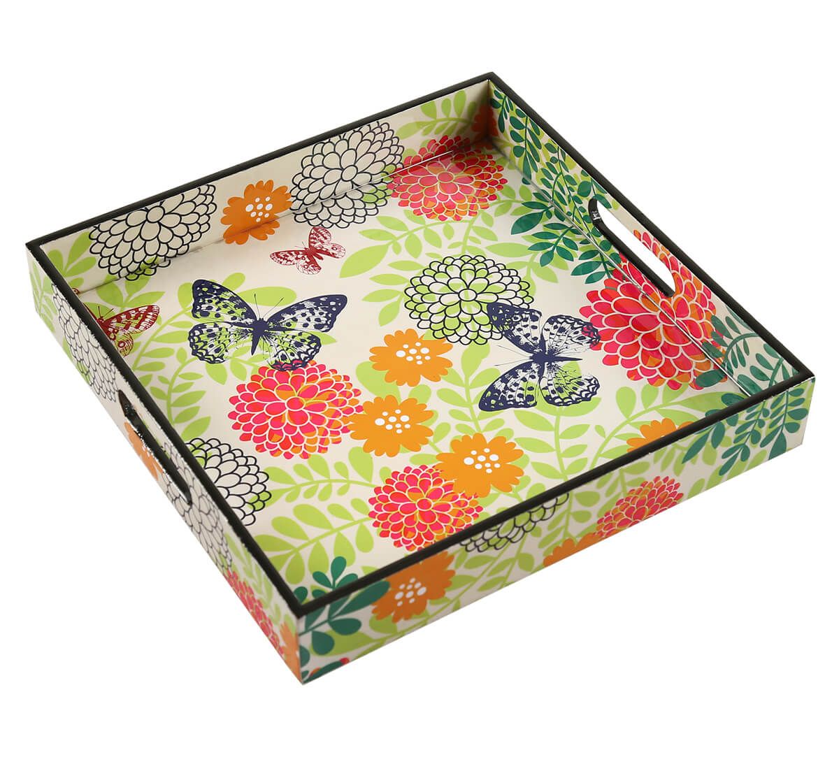 India Circus by Krsnaa Mehta Monarch's Cadence MDF Square Tray