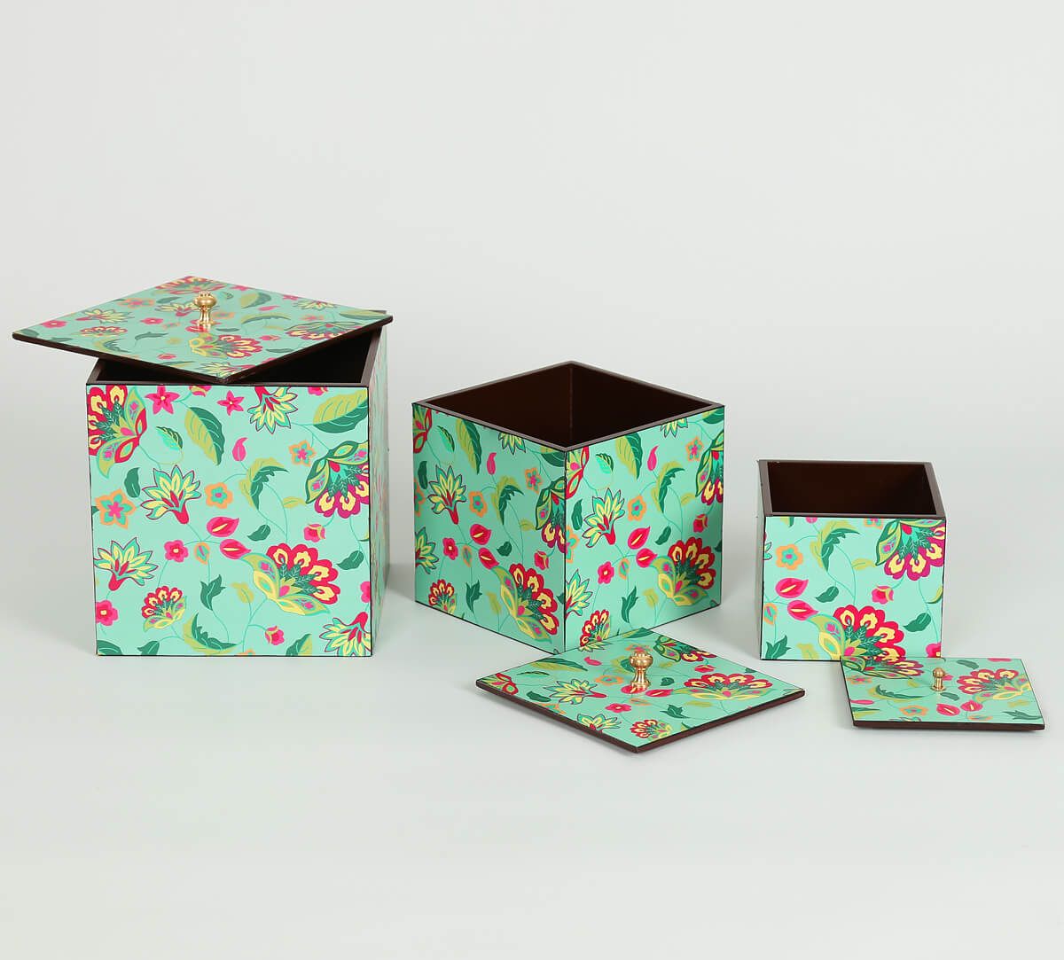 India Circus by Krsnaa Mehta Neon Cyanic Pop Burst Storage Box