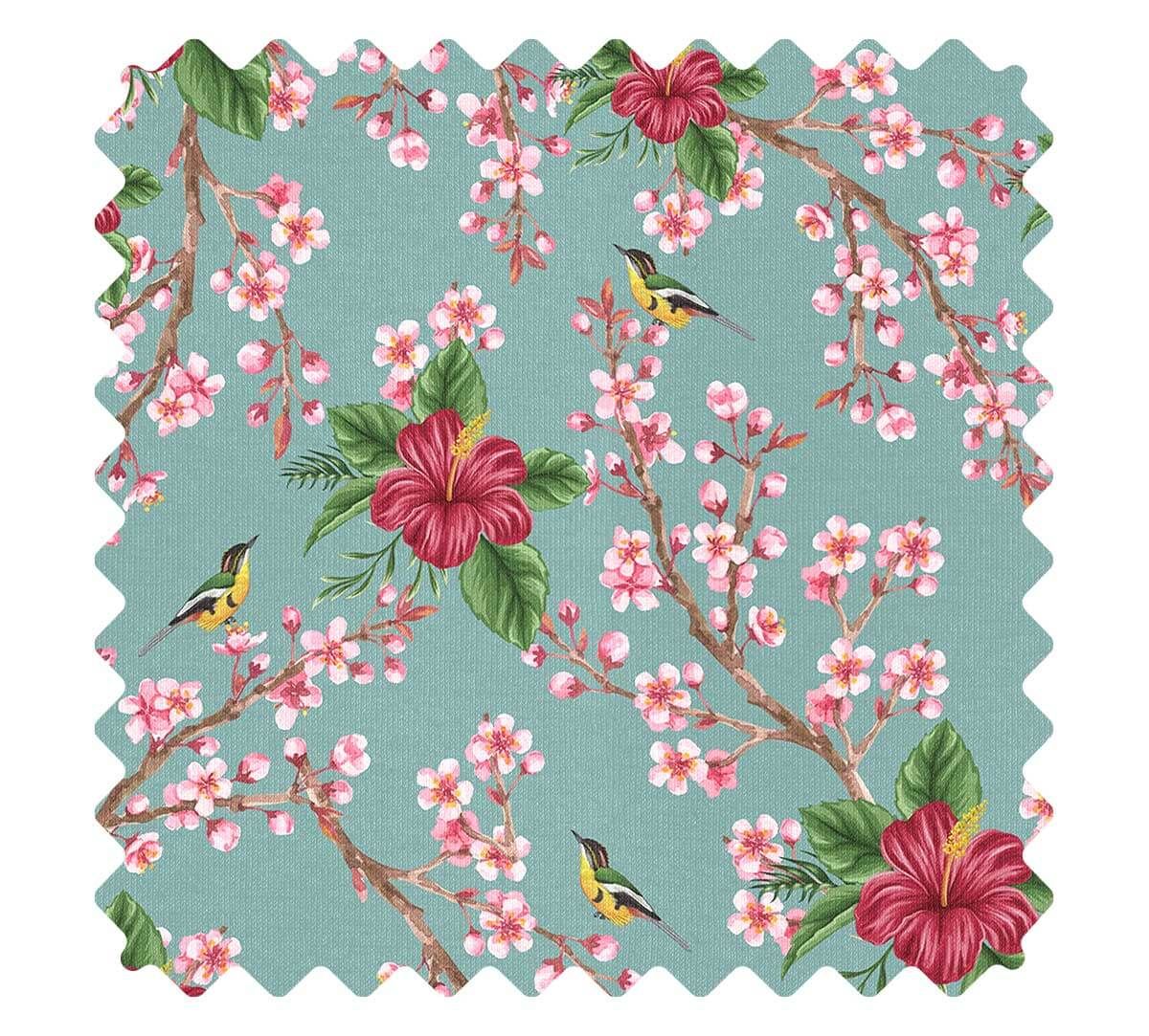 India Circus by Krsnaa Mehta Perching Floral Paradise Fabric
