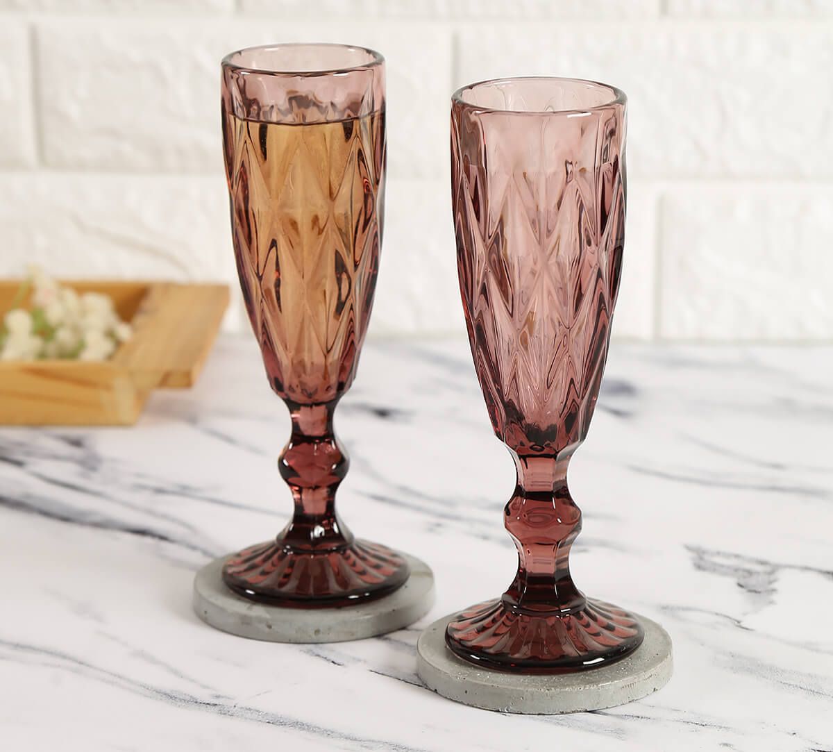 Pink Champagne Glass | India Circus