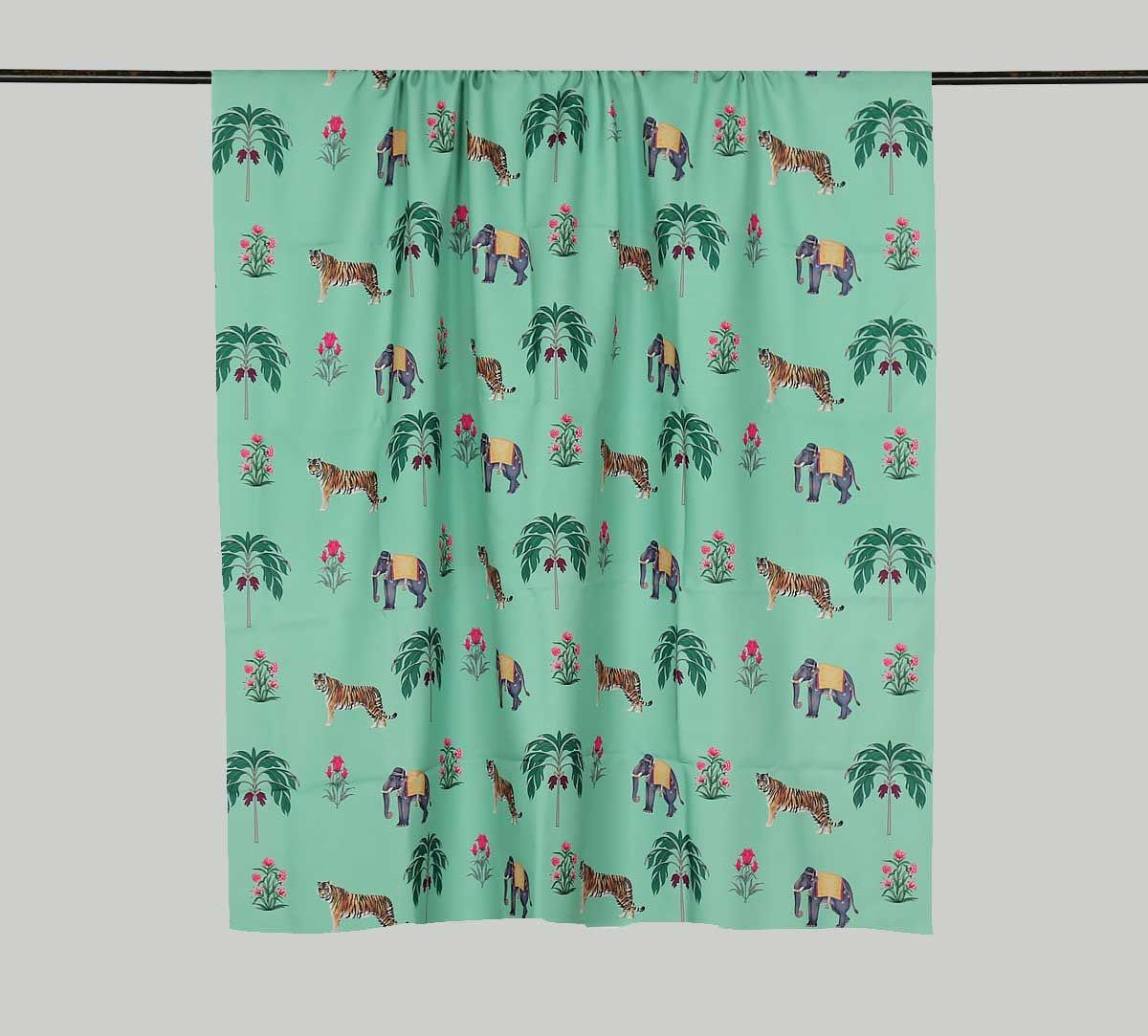 India Circus by Krsnaa Mehta Pistacho Poetic Disposition Fabric