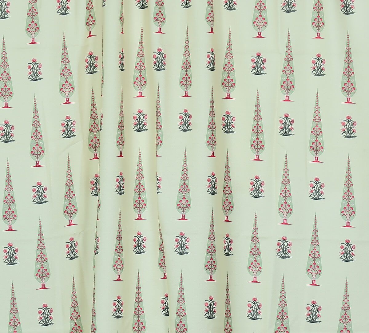 India Circus by Krsnaa Mehta Poppy Conifer Beige Fabric