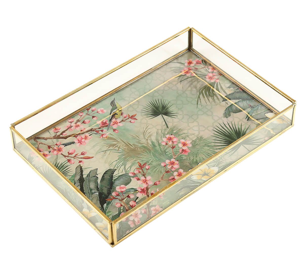 India Circus by Krsnaa Mehta Spring Bloom Rectangle Tray