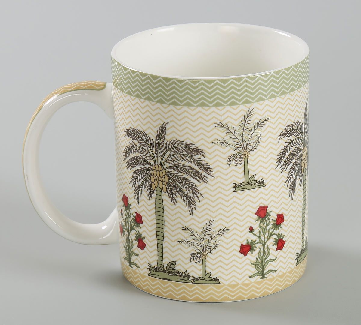 India Circus Chevron Palms Coffee Mug