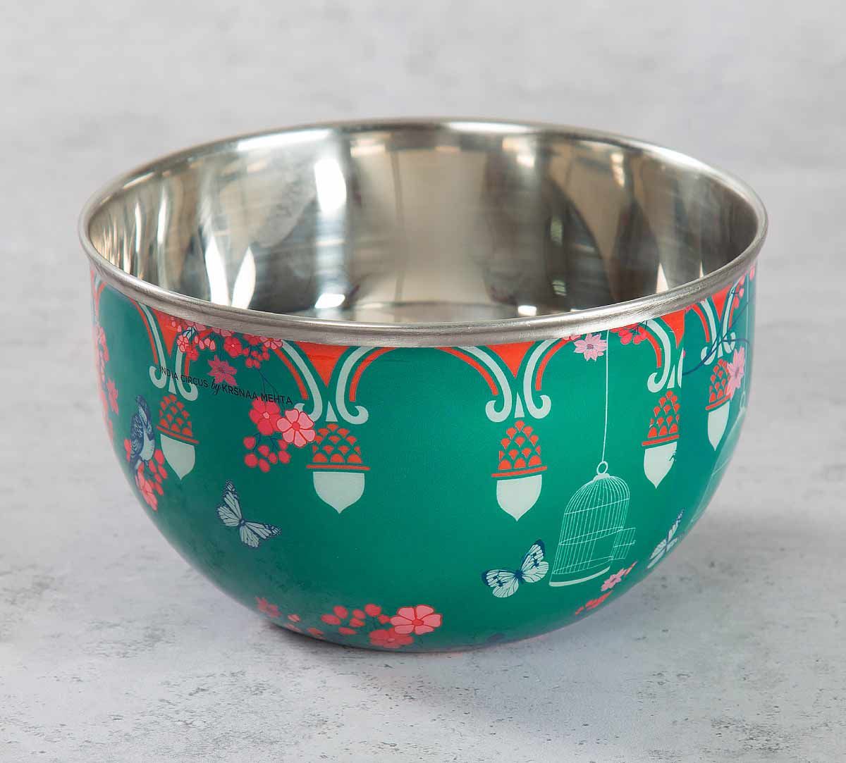 India Circus Chirping Birds Realm Serving Bowl