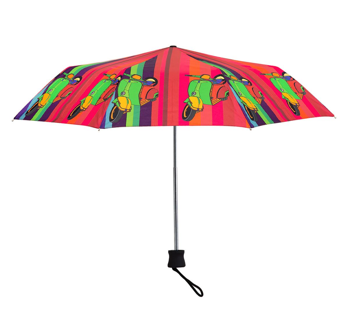 India Circus Colour Pop Scooter 3 Fold Umbrella