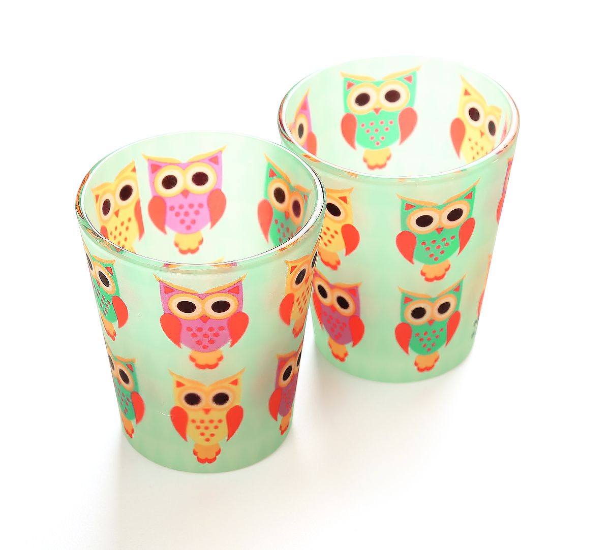 India Circus Disco Hedwig Frosted Shot Glasses (Set of 2)